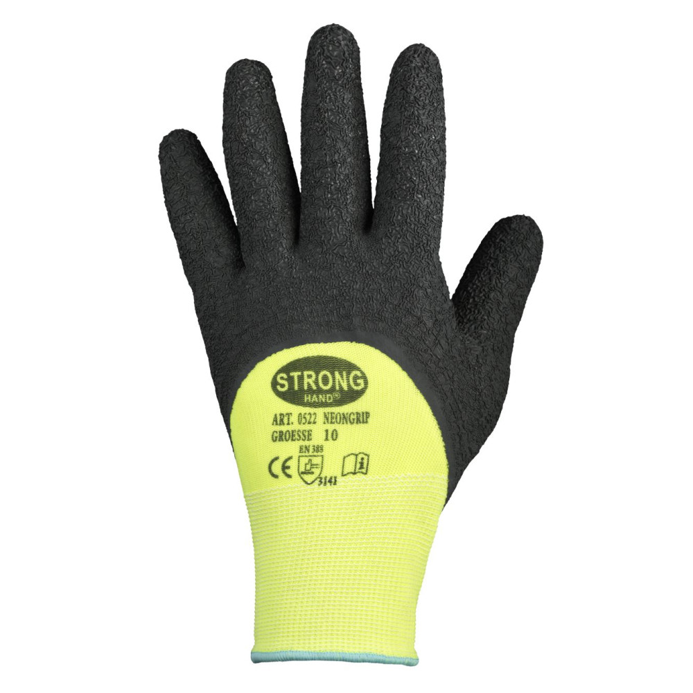 STRONGHAND 0520 Finegrip Handschuhe mit rutschfester Latex-Beschichtung 