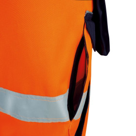 Vizwell Warnschutz-Kontrast-Bundhose VWTC113 orange 64