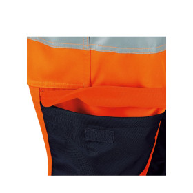 Vizwell Warnschutz-Kontrast-Bundhose VWTC113 orange 98