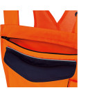 Vizwell Warnschutz-Kontrast-Latzhose VWTC115 orange 2