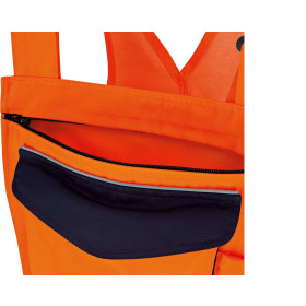 Vizwell Warnschutz-Kontrast-Latzhose VWTC115 orange 10