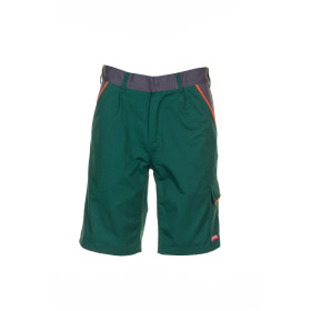 Planam Visline Shorts PL2470 grün/orange/schiefer XL