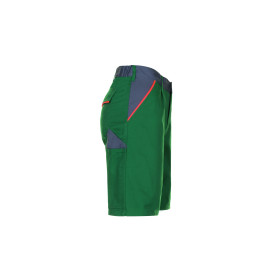 Planam Visline Shorts PL2470 grün/orange/schiefer XXXL