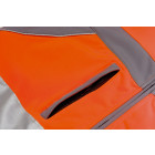 Planam Plaline Warnschutz Softshelljacke PL5660 orange/schiefer XXL
