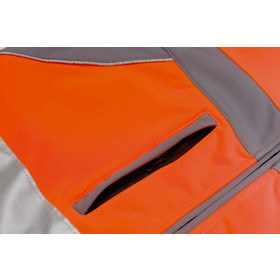 Planam Plaline Warnschutz Softshelljacke PL5660 orange/schiefer 4XL