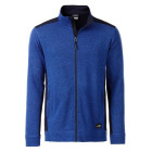 James & Nicholson Mens Knitted Workwear Fleece Jacket JN862