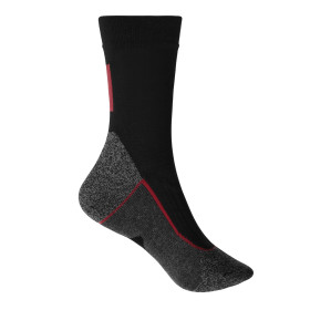 James & Nicholson Worker Socks Warm JN213 39-41 schwarz/rot