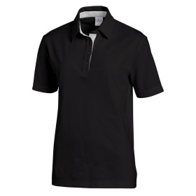 LEIBER Unisex Polo-Shirt 1/2 Arm LE08/2637 rot/schwarz XS
