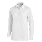 LEIBER Unisex Polo-Shirt 1/1 Arm LE08/2638 weiss/silber S