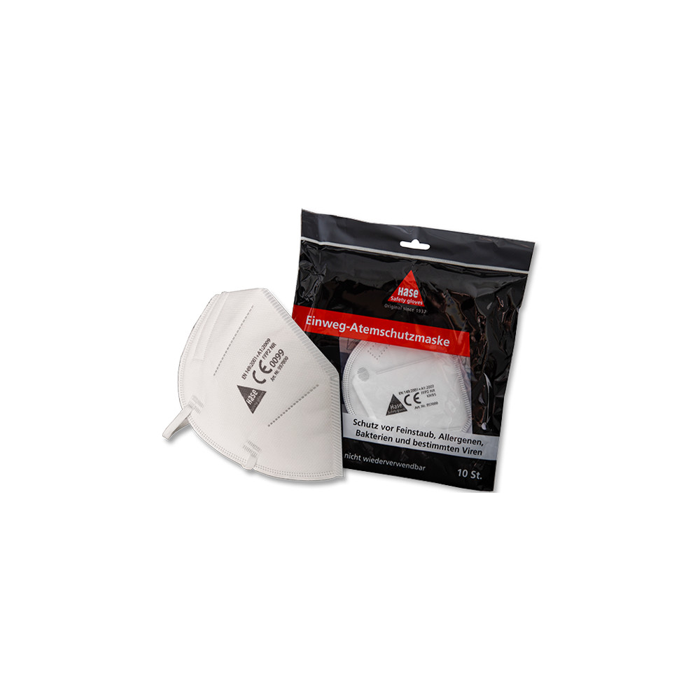 Hase Safety FFP2 Atemschutzmaske Einwegmaske KAT III