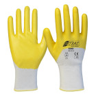 Nitras 03405 Nitril-Polyester-Handschuhe gelb 3/4 beschichtet