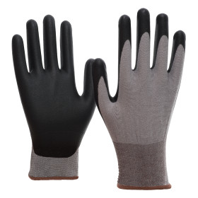 Nitras 8720 SKIN CLEAN Spezial-Stretch-Strick Handschuhe PPU-Beschichtung   6